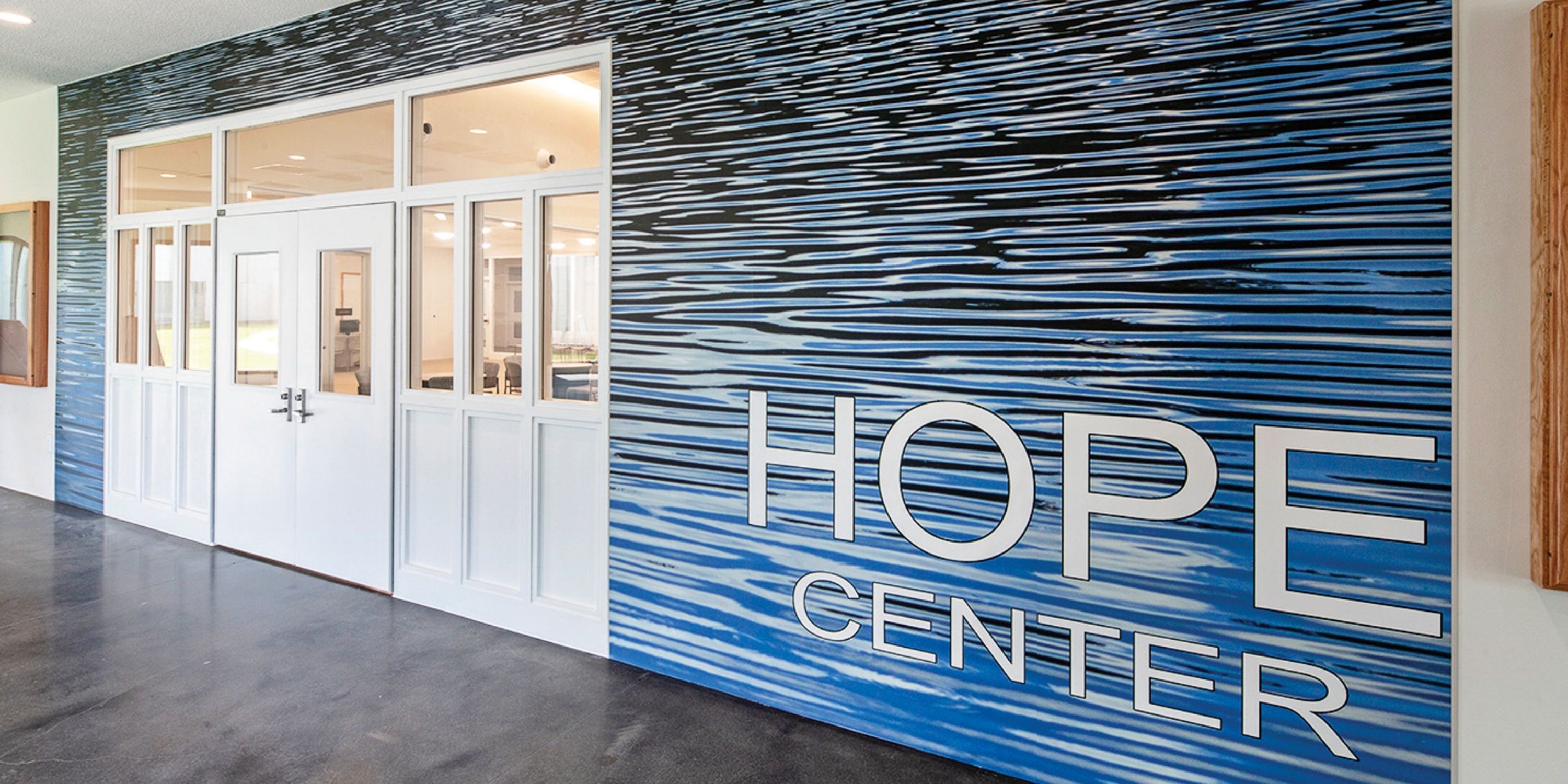 The Hope Center, a supportive facility, offers assistance and resources to individuals in need.